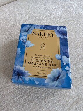 Nakery Beauty SkinRecovery Cleansing Massage Bar with Magnesium 3.5oz 100g